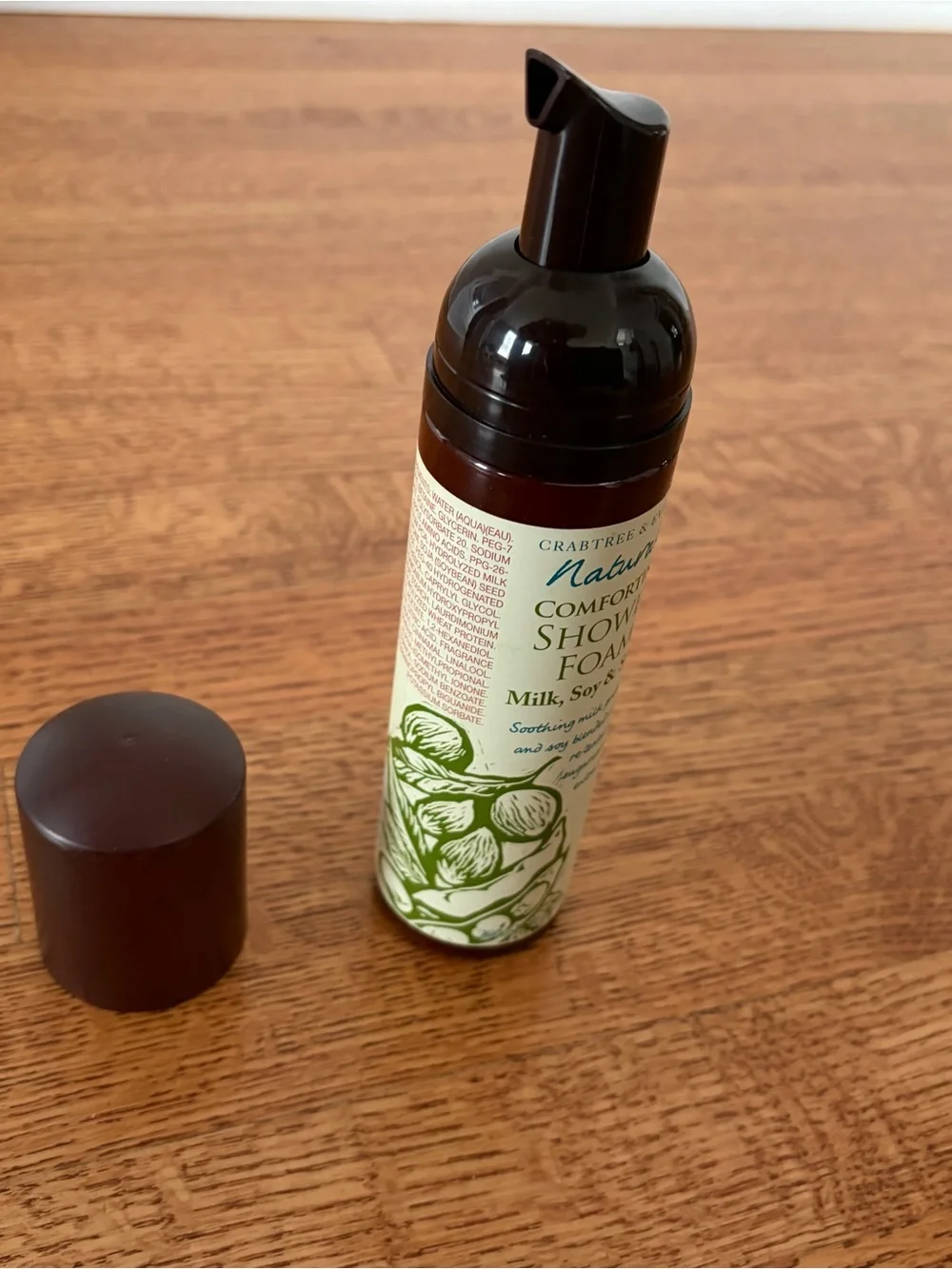 NEW Vintage Crabtree & Evelyn Naturals Milk Soy Sugar Comforting Shower Foam 6.8